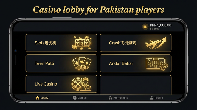 Lobby view of 77.vip for Pakistan users - 4